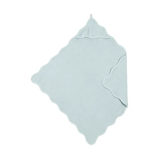 Meyco Baby Wavy Badecape - 80 x 80 cm - Frottee - Grey Blue