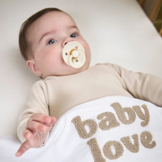 Meyco Baby Love Kinderbettlaken - 100 x 150 cm - Sand Melange