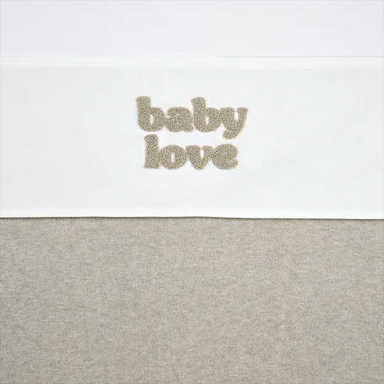 Meyco Baby Love Wiegenlaken - 75 x 100 cm - Sand Melange