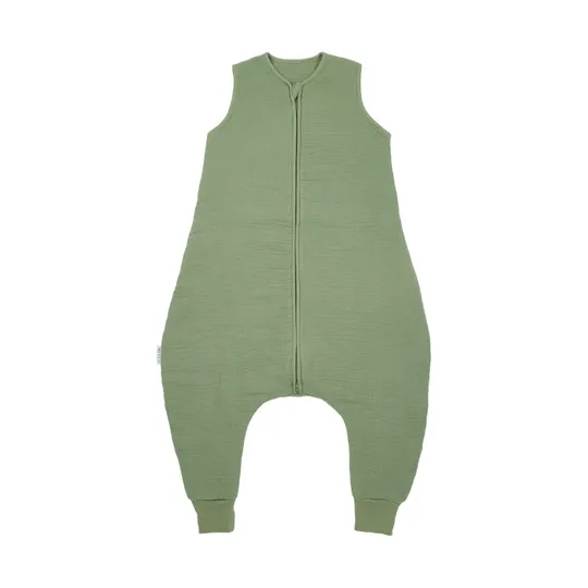 Meyco Baby Schlafsack Jumper Winter Hydrophil Uni - Vorgewaschen Olive Green - 92 cm