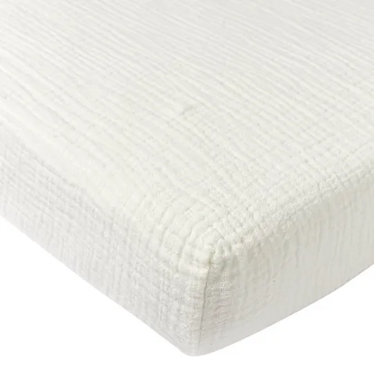 Meyco Baby Uni Spannbettlaken Babybett - 60 x 120 cm - Pre-Washed Hydrophil