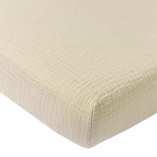 Meyco Baby Uni Spannbettlaken Babybett - 60 x 120 cm - Pre-Washed Hydrophil