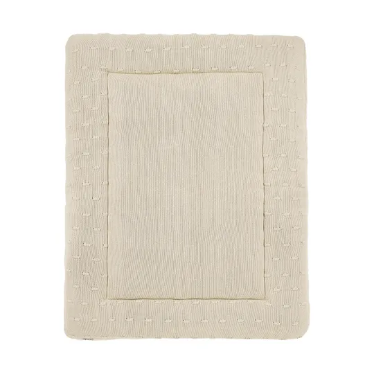 Meyco Baby Laufstallteppich - Knots - 77 x 97 cm - Soft Sand