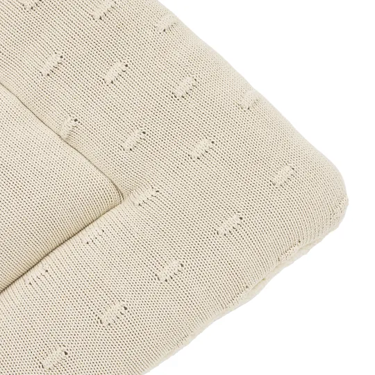 Meyco Baby Knots Boxkleed - 77 x 97 cm - Soft Sand 