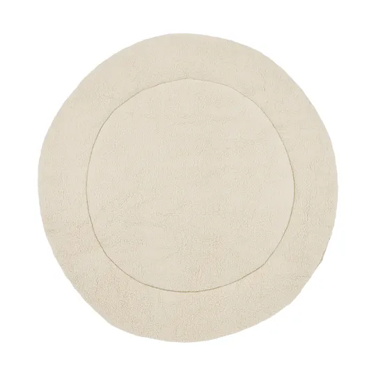 Meyco Baby Laufstallteppich - Knots - Rund ⌀95 cm - Soft Sand
