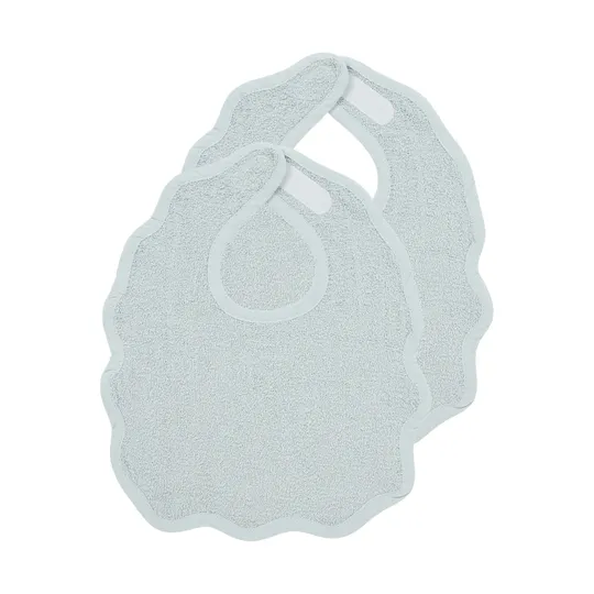 Meyco Baby Wavy Slab Met Klittenband - 2 Stuks - Badstof