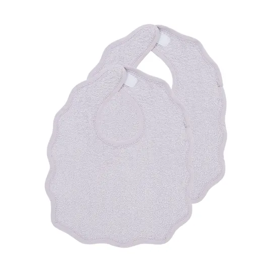 Meyco Baby Wavy Lätzchen Mit Klettverschluss - 2 Stück - Frottee