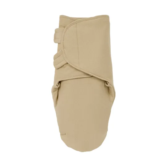 Meyco Baby SwaddleMeyco Pucktuch Gefüttert Uni - Sand - 0-3 Monate