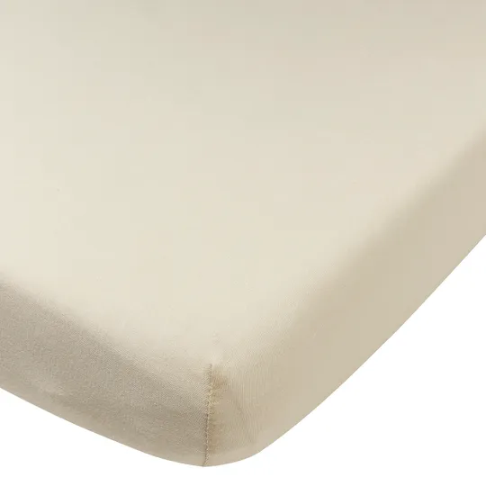 Meyco Baby Uni Spannbettlaken Co-Sleeper - 2 Stück - 50 x 90 cm - Jersey - Soft Sand