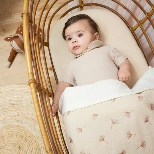 Meyco Baby Uni Spannbettlaken Co-Sleeper - 50 x 90 cm - Jersey - Soft Sand