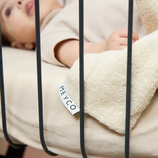 Meyco Baby Uni Spannbettlaken Co-Sleeper - 50 x 90 cm - Jersey - Soft Sand