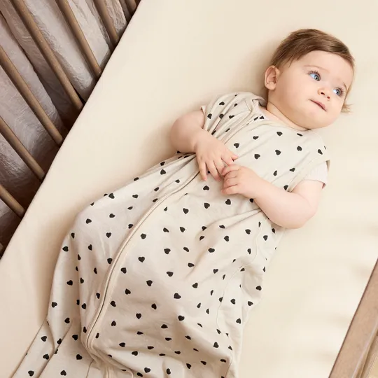 Meyco Baby Uni Spannbettlaken Babybett - 1 Stück - 60 x 120 cm - Jersey