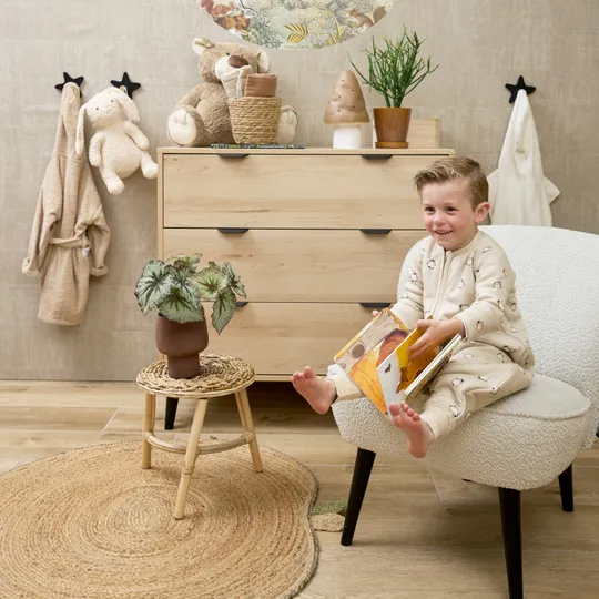 Meyco Baby Schlafsack Jumper Winter - Penguin Soft Sand - 80 cm