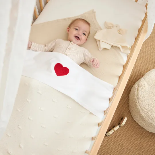 Meyco Sweet Heart Kinderbettlaken - 100 x 150 cm - Rot