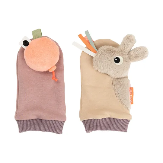 Done By Deer Celebration Socken Mit Rassel - Sand