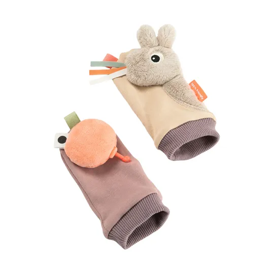 Done By Deer Celebration Socken Mit Rassel - Sand