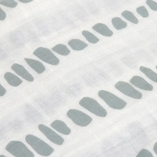 Lässig Hydrophile Tücher - Strokes Silver Grey - 3 Stück - 85 x 85 cm