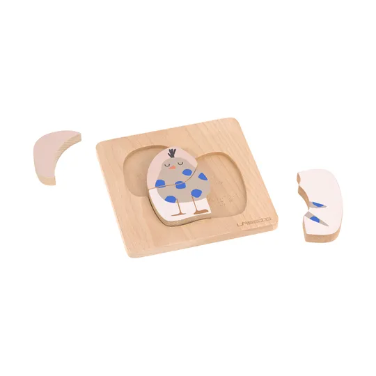Laessig Puzzle Wood Set 2 pcs Little Mateys Dog/Bird, FSC 100% 13130480010