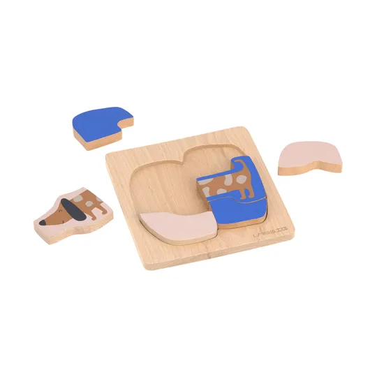 Laessig Puzzle Wood Set 2 pcs Little Mateys Dog/Bird, FSC 100% 13130480010