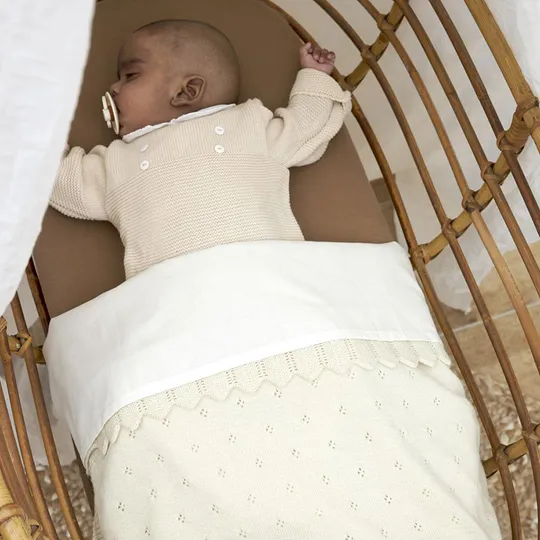 Meyco Ledikantlaken Uni - Offwhite - 100 x 150 cm - 2 Stuks