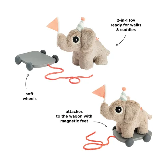 Done By Deer Elphee 2-in-1 Trekfiguur – Sand