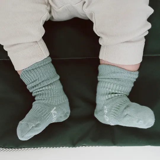 Kipkep Blijf-Sokjes - 2 stuks - 0-6 Mnd - Pale Green