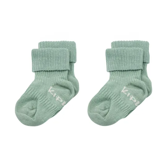 Kipkep Blijf-Sokjes - 2 stuks - 0-6 Mnd - Pale Green