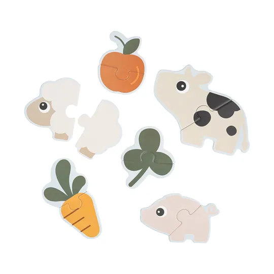 Done By Deer Tiny Farm Erstes Puzzle - Colour Mix