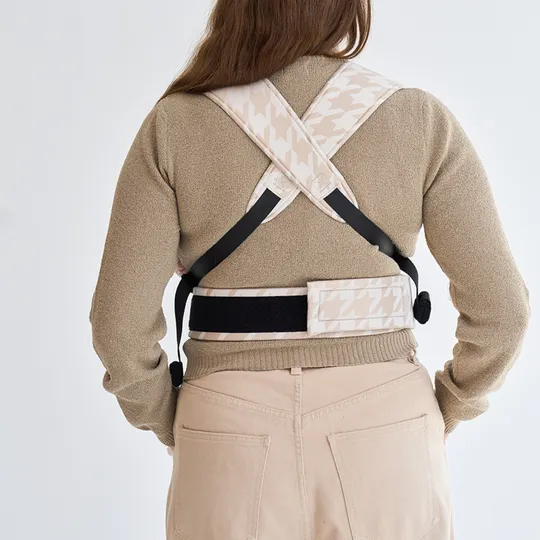 Rookie X HT Premium Babytrage - Houndstooth Beige
