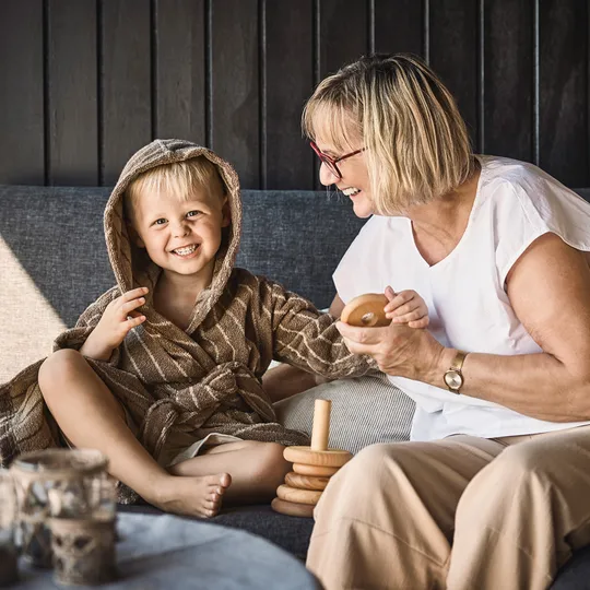 Leander Bademantel - Woodland Mocca - 5-6 Jahre
