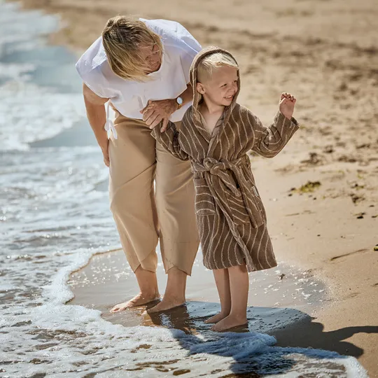 Leander Bademantel - Woodland Mocca - 3-4 Jahre