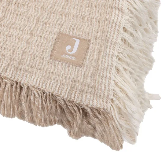 Jollein Decke Babybett - 120 x 120 cm - Fringe Stripe