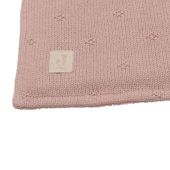 Jollein Cosy Knit Babydecke - 75x100 cm - Wild Rose/Velvet