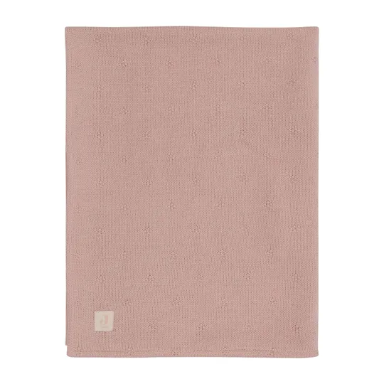 Jollein Cosy Knit Babydecke - 75x100 cm - Wild Rose/Velvet
