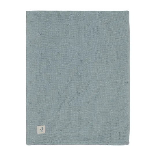Jollein Cosy Knit Babydecke - 75x100 cm - Sea Green/Velvet