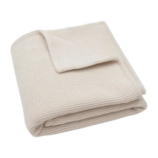 Jollein Decke - Basic Knit - Oatmeal/Samt