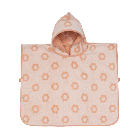 Jollein Jacquard Badeponcho - 2-seitig - Frottee - Flower