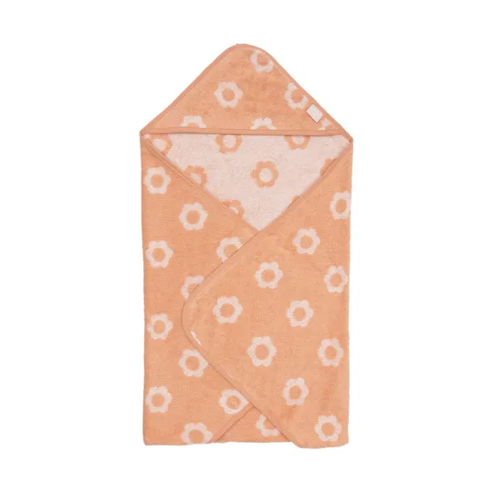 Jollein Frottee-Badecape - Jacquard Flower