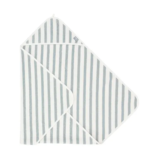 Jollein Badecape - 75 x 75 cm - Stripe Terry Sea Green GOTS