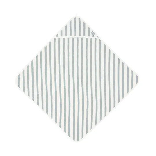 Jollein Badecape - 75 x 75 cm - Stripe Terry Sea Green GOTS