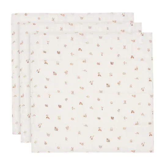 Jollein Hydrofiele Doek Small 70x70 cm 3 Stuks