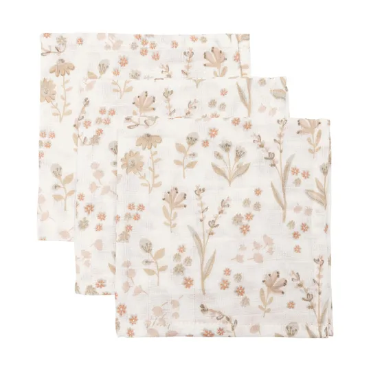  Jollein Monddoekje - 3 Stuks - 31 x 31 cm - Hydrofiel 