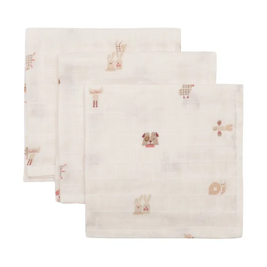 Jollein Hydrofiel Monddoekje - 31x31 cm - 3 Stuks