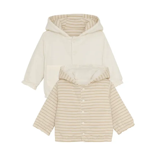 Noppies Neddie Jacke - Stripe - Offwhite