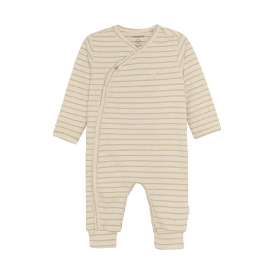 Noppies Nolan Strampler - Stripe - Offwhite