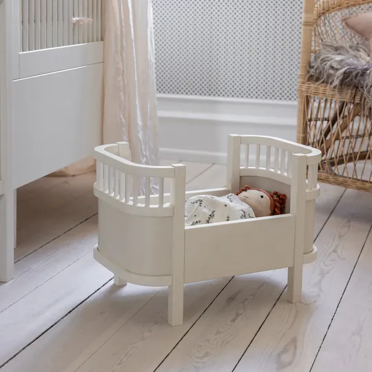 Sebra Puppenbett inkl. Matratze - Classic White
