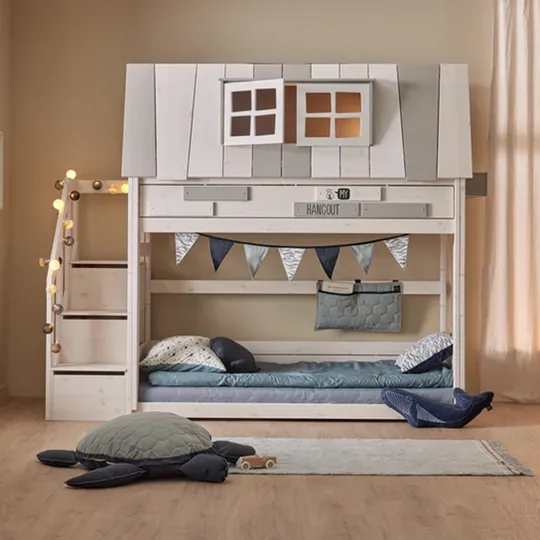 LIFETIME Kidsrooms Stapelbed Met Trapkast - Premium Rolbodem