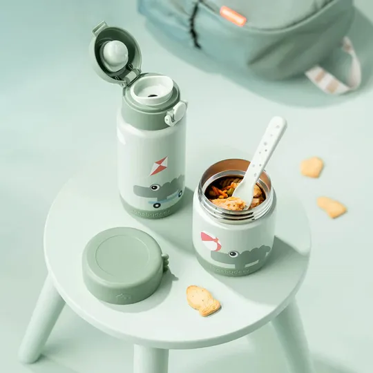 Done by Deer Thermoflasche- Playground - Grün - 340 ml