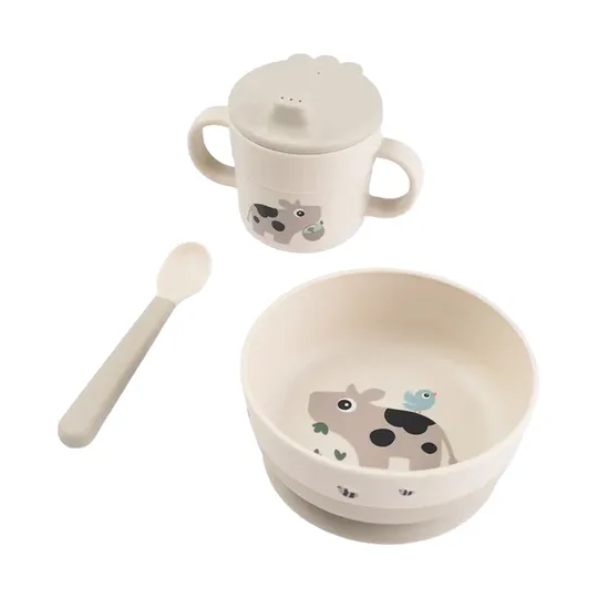 Done By Deer Foodie First Meal Set - Tiny Farm - 3-Teilig - Sand