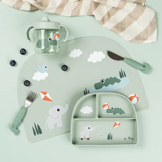 Done By Deer Playground Trinklernbecher - Green